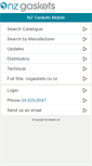 Mobile Screenshot of nzgaskets.co.nz.win3.mydns.net.nz